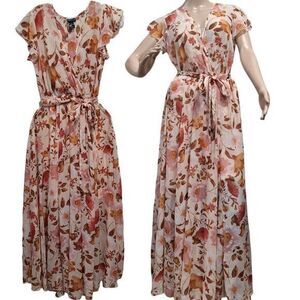 Kate and Lily Women's Floral Print Long Dress Size S